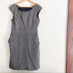 Banana Republic Tweed Cap Sleeve Dress w/ pockets